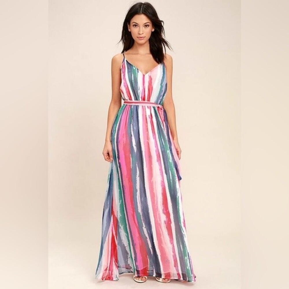 Jack by BB Dakota Joyner White Print Maxi Dress NWT Size Medium